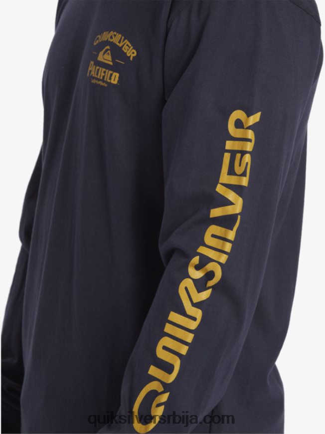 мушкарци Quiksilver x Pacifico стрејт мајица дугих рукава морнарски сако Z824VN6