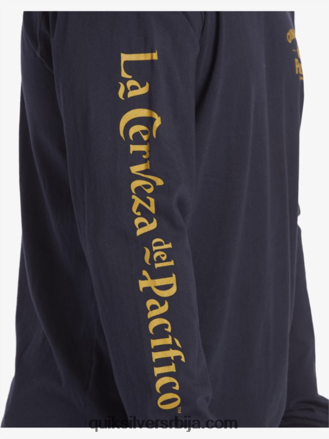 мушкарци Quiksilver x Pacifico стрејт мајица дугих рукава морнарски сако Z824VN6