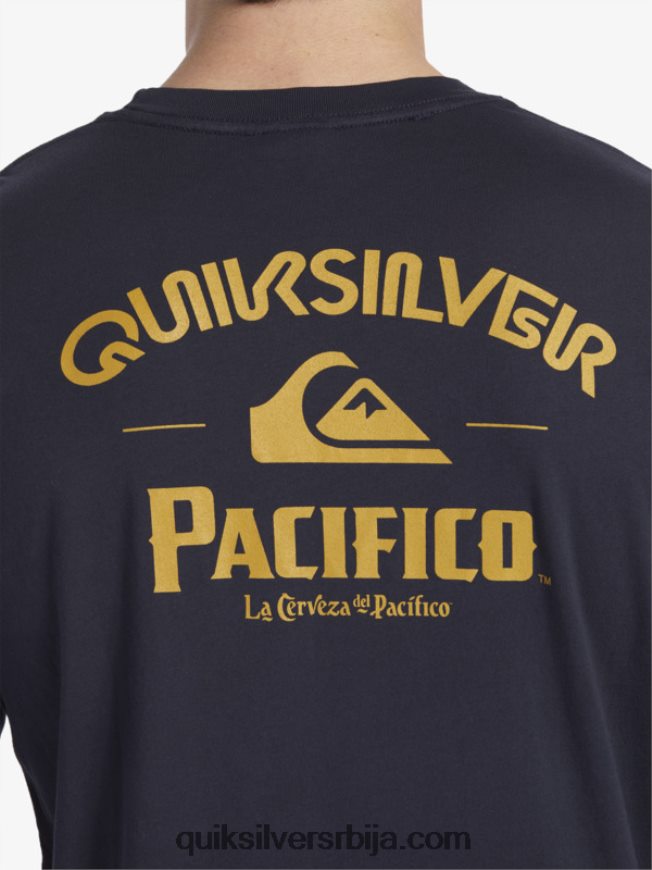 мушкарци Quiksilver x Pacifico стрејт мајица дугих рукава морнарски сако Z824VN6