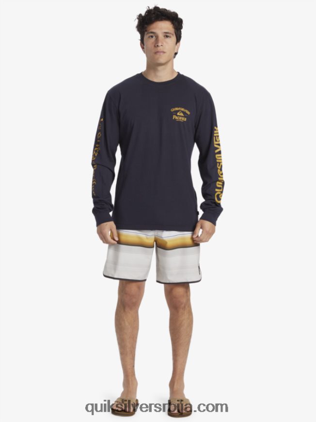 мушкарци Quiksilver x Pacifico стрејт мајица дугих рукава морнарски сако Z824VN6