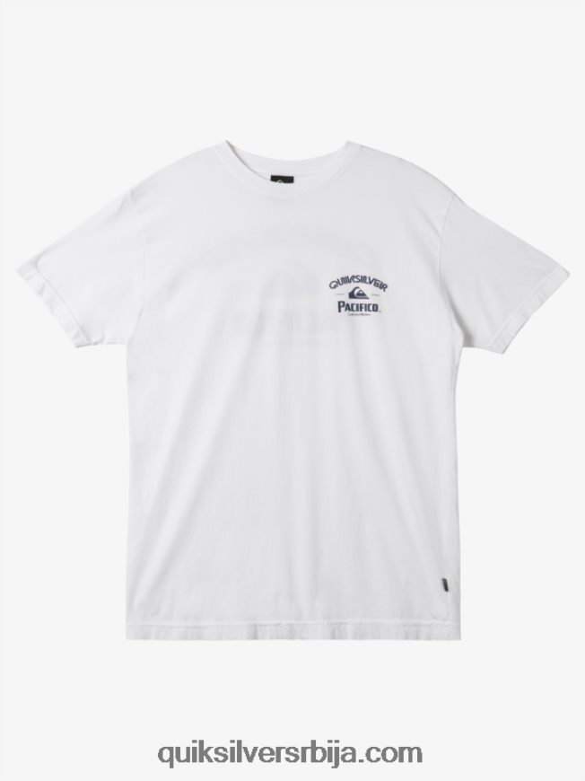 мушкарци Quiksilver x Pacifico мајица правог стрелца бео Z824VN7