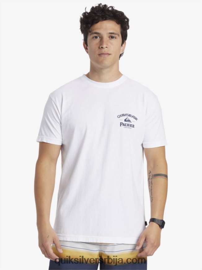 мушкарци Quiksilver x Pacifico мајица правог стрелца бео Z824VN7
