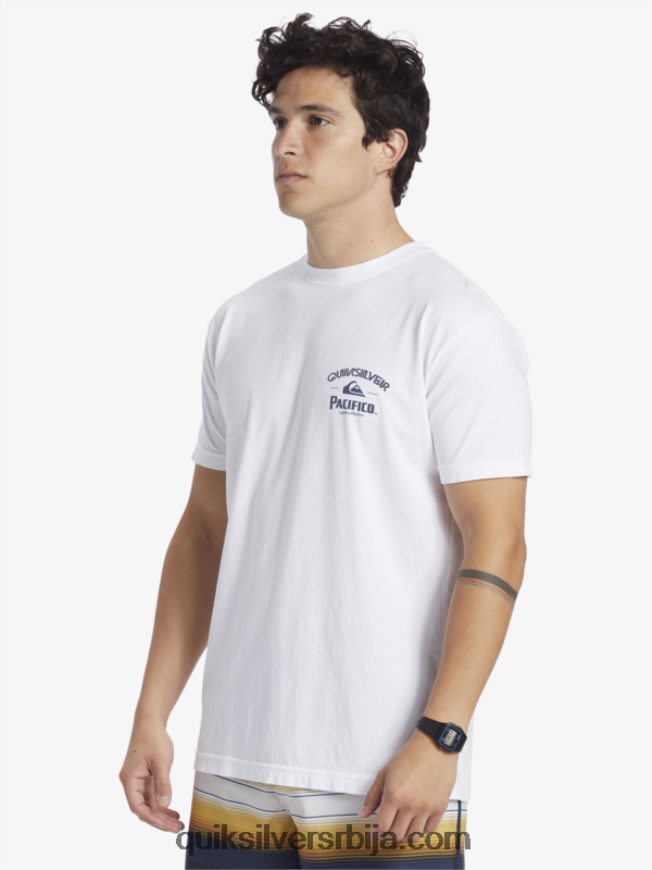 мушкарци Quiksilver x Pacifico мајица правог стрелца бео Z824VN7