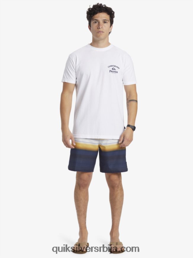 мушкарци Quiksilver x Pacifico мајица правог стрелца бео Z824VN7