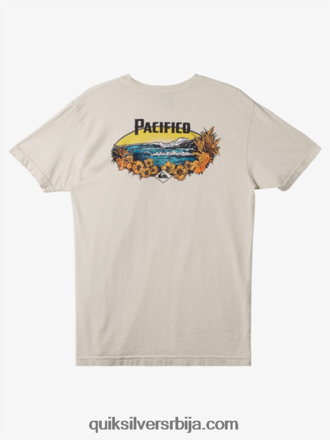 мушкарци Quiksilver x Pacifico мајица са сликовитим вибрацијама камен Z824VN9
