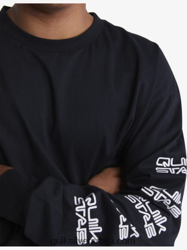 мушкарци Quiksilver x Stab органска мајица дугих рукава црн Z824VN1845