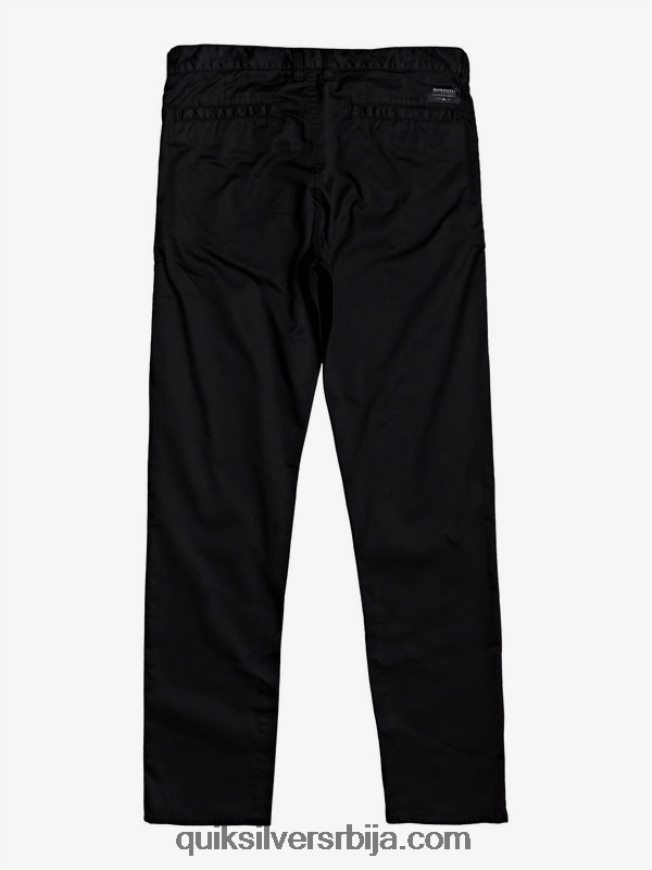 мушкарци Quiksilver свакодневне унион цхино панталоне са џеповима црн Z824VN1160