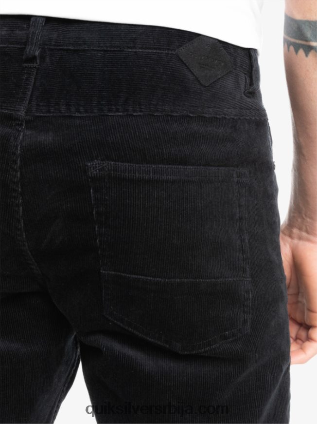 мушкарци Quiksilver сомотне панталоне од кракера црн Z824VN1546