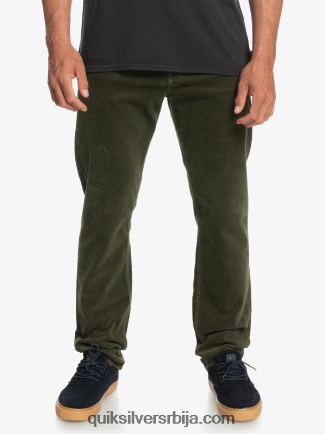 мушкарци Quiksilver сомотне панталоне од кракера лист грожђа Z824VN1549