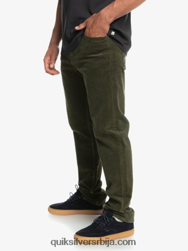 мушкарци Quiksilver сомотне панталоне од кракера лист грожђа Z824VN1549