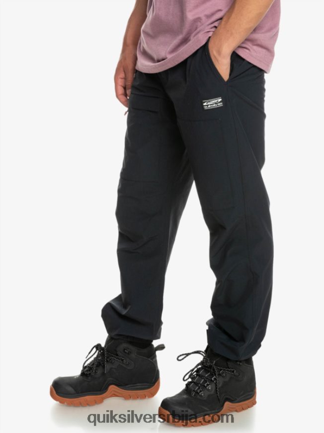 мушкарци Quiksilver карго панталоне на морском дну црн Z824VN1847