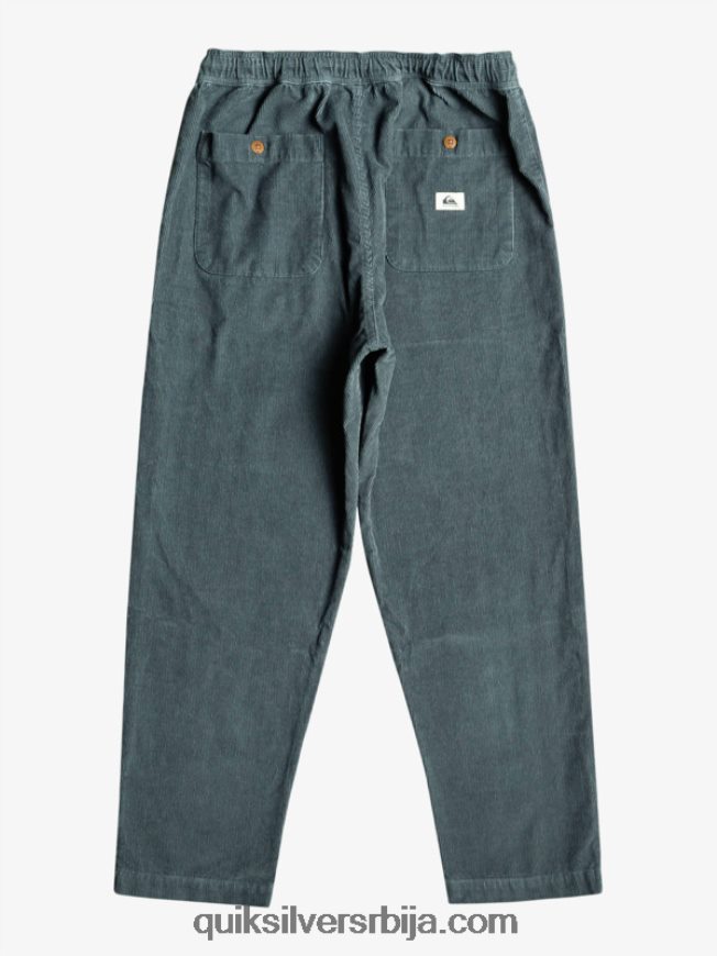 мушкарци Quiksilver цорд беацх цруисер сомотне панталоне тамни шкриљевац Z824VN921