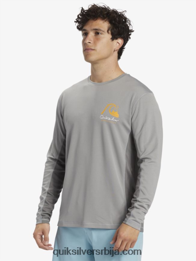 мушкарци Quiksilver Ватерман бамбоо цхецк 2 упф 50 мајица са дугим рукавима за сурфовање ајкула Z824VN258