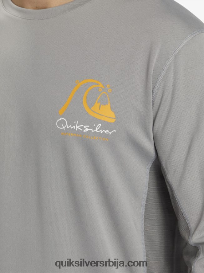 мушкарци Quiksilver Ватерман бамбоо цхецк 2 упф 50 мајица са дугим рукавима за сурфовање ајкула Z824VN258