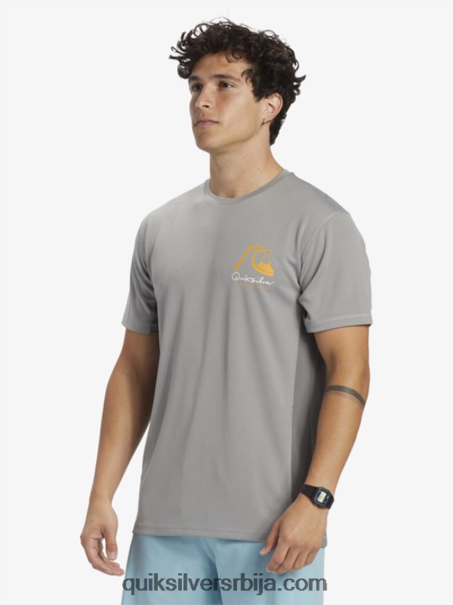 мушкарци Quiksilver Ватерман бамбоо цхецк 2 упф 50 мајица кратких рукава за сурфовање ајкула Z824VN274