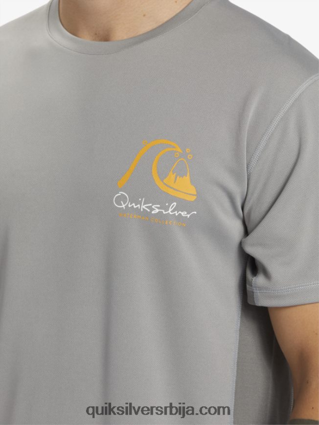 мушкарци Quiksilver Ватерман бамбоо цхецк 2 упф 50 мајица кратких рукава за сурфовање ајкула Z824VN274