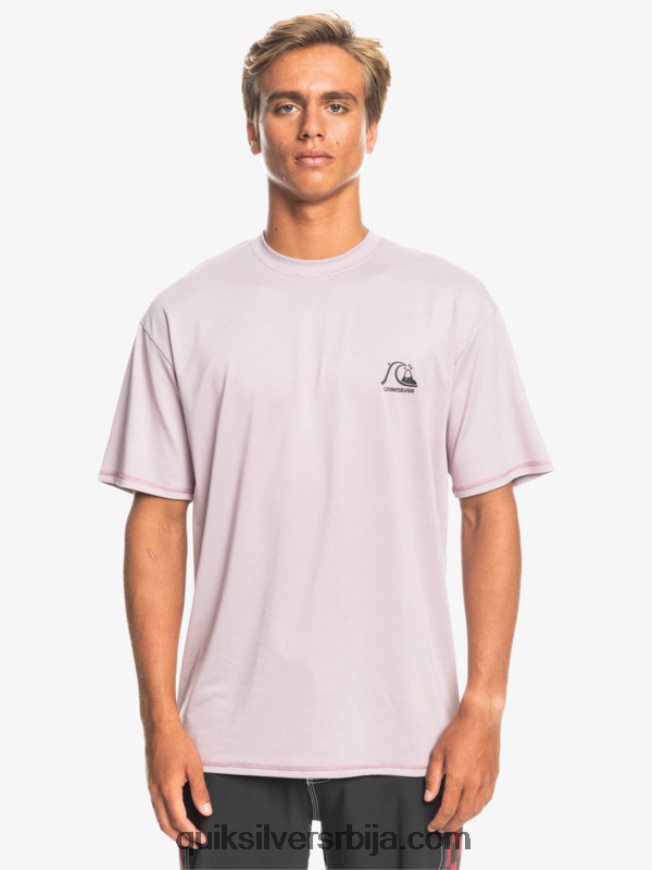мушкарци Quiksilver Херитаге Хеатхер мајица кратких рукава упф 50 за сурфовање прашњава орхидеја хеатхер Z824VN1132
