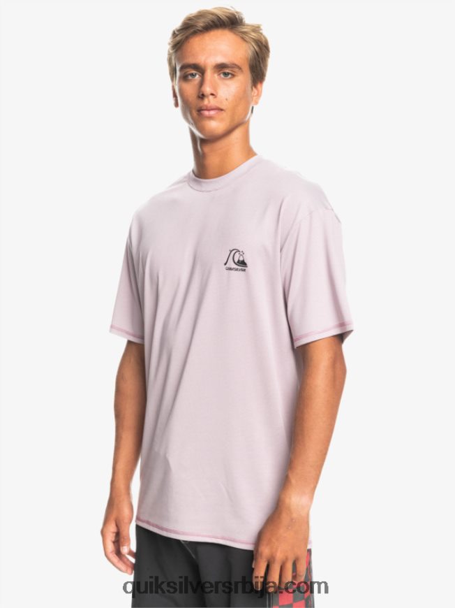мушкарци Quiksilver Херитаге Хеатхер мајица кратких рукава упф 50 за сурфовање прашњава орхидеја хеатхер Z824VN1132