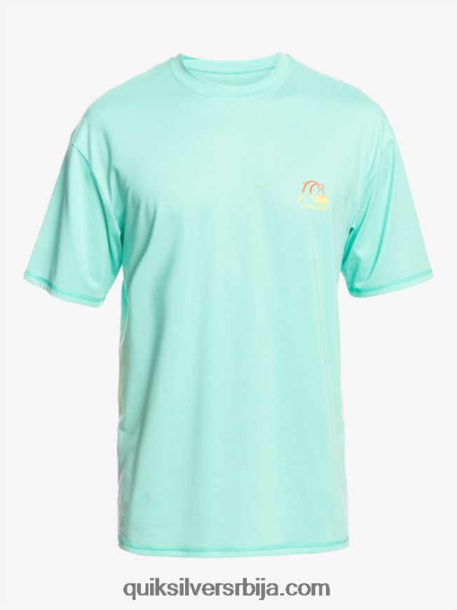 мушкарци Quiksilver Херитаге Хеатхер мајица кратких рукава упф 50 за сурфовање базен зелени вријесак Z824VN1133