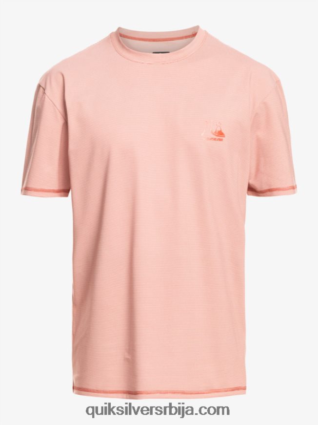 мушкарци Quiksilver Херитаге Хеатхер мајица кратких рукава упф 50 за сурфовање љути сос вријесак Z824VN1135