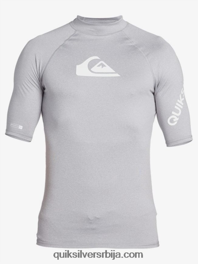 мушкарци Quiksilver Алл тиме схорт слееве упф 50 расхгуард сусњежица вријеска Z824VN1260