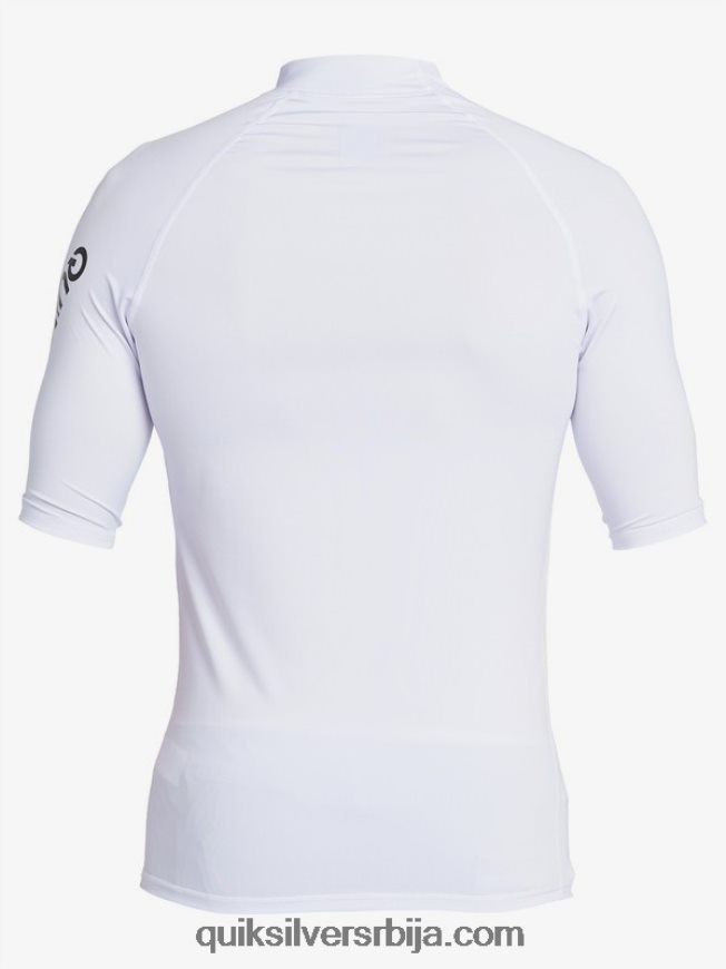 мушкарци Quiksilver Алл тиме схорт слееве упф 50 расхгуард бео Z824VN1262
