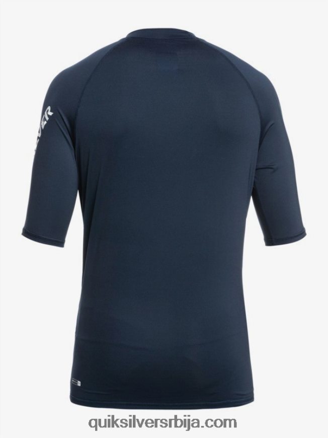 мушкарци Quiksilver Алл тиме схорт слееве упф 50 расхгуард морнарски сако Z824VN1263