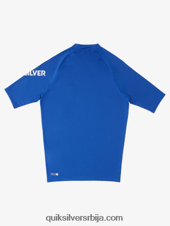 мушкарци Quiksilver Алл тиме схорт слееве упф 50 расхгуард електрични краљевски Z824VN1264