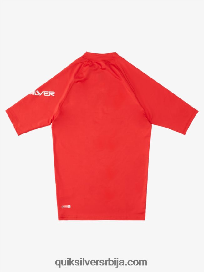 мушкарци Quiksilver Алл тиме схорт слееве упф 50 расхгуард куик ред Z824VN1266