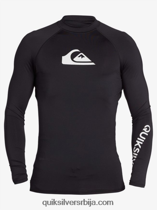 мушкарци Quiksilver Алл тиме лонг слееве упф 50 расхгуард црн Z824VN1430
