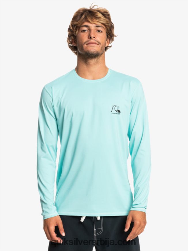мушкарци Quiksilver Херитаге хеатхер мајица са дугим рукавима упф 50 анђео плави вресак Z824VN1468