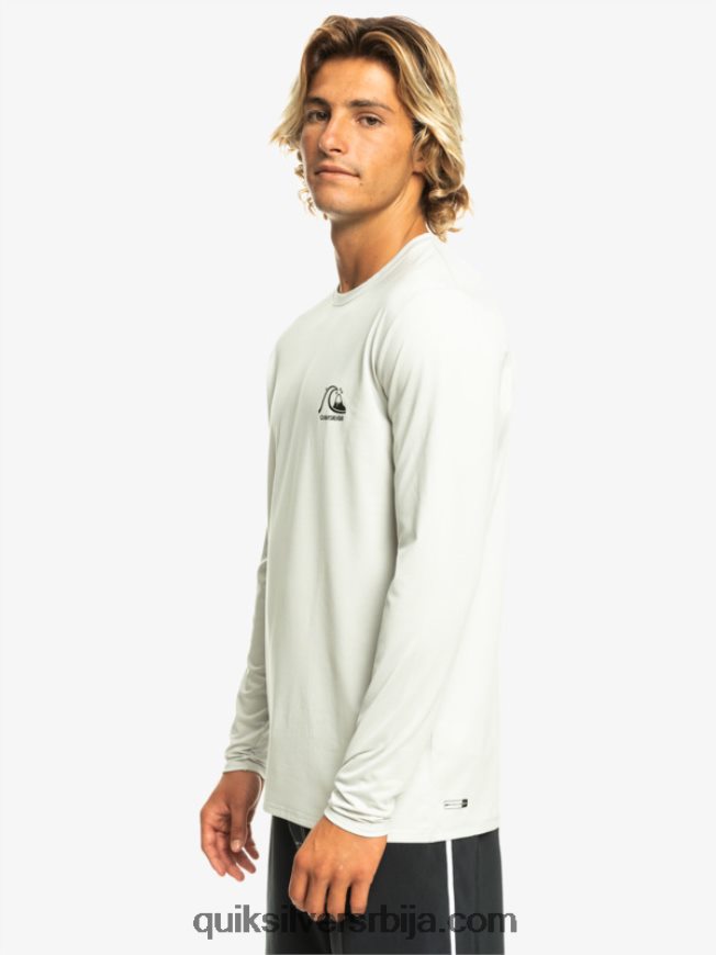 мушкарци Quiksilver Херитаге хеатхер мајица са дугим рукавима упф 50 сивољубичасти вријесак Z824VN1469