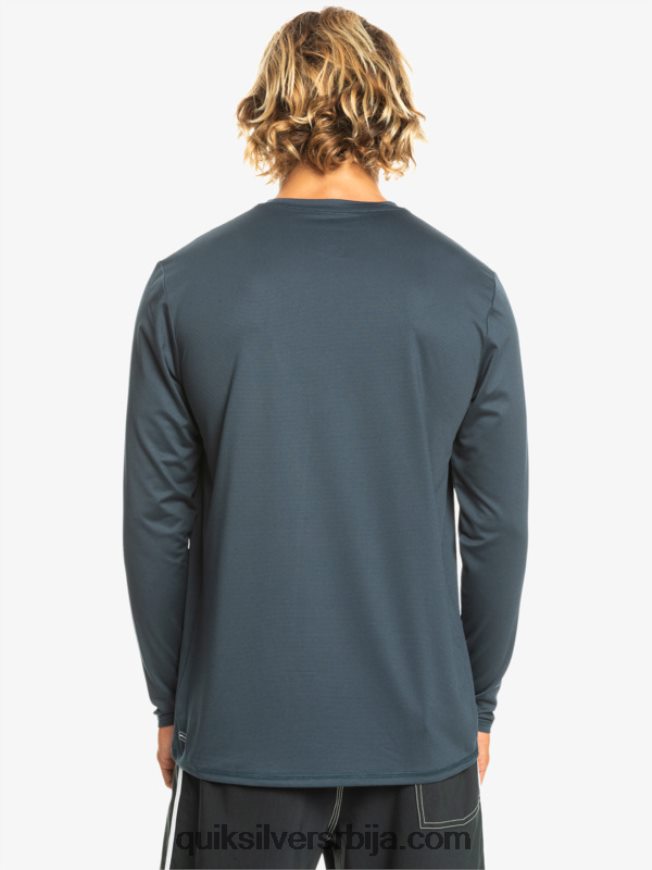 мушкарци Quiksilver Херитаге хеатхер мајица са дугим рукавима упф 50 поноћна морнарица хеатхер Z824VN1470