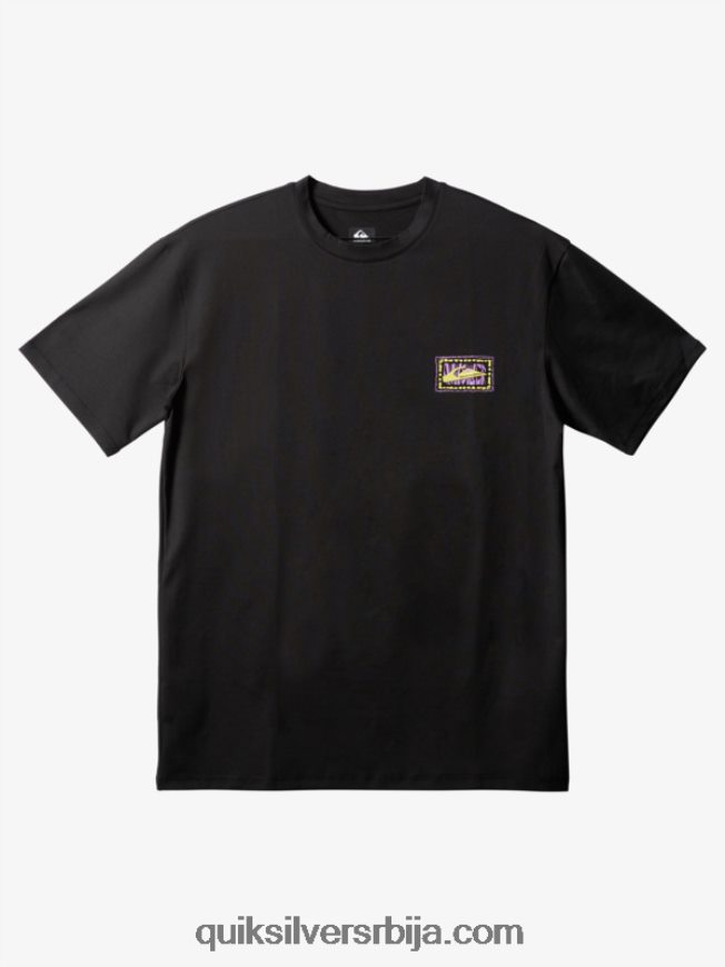 мушкарци Quiksilver мик кратки рукав упф 50 сурф мајица црн Z824VN1808
