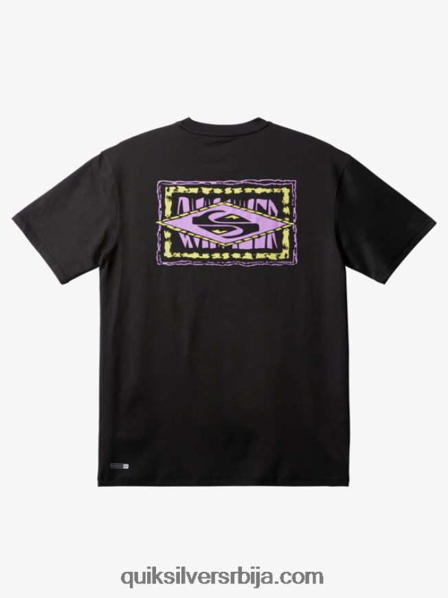 мушкарци Quiksilver мик кратки рукав упф 50 сурф мајица црн Z824VN1808