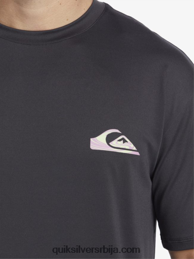 мушкарци Quiksilver мик сессион упф 50 мајица кратких рукава за сурфовање тармац Z824VN316