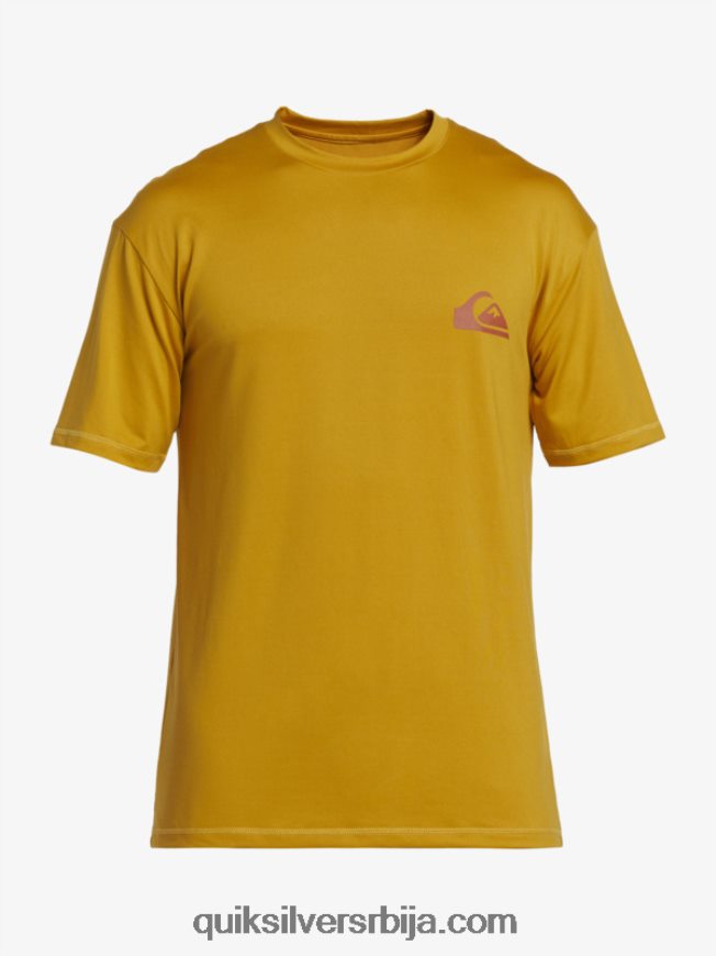 мушкарци Quiksilver мик сессион упф 50 мајица кратких рукава за сурфовање пшеница Z824VN317