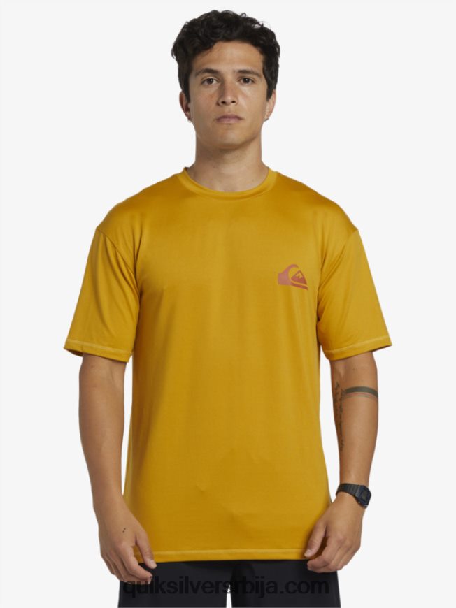 мушкарци Quiksilver мик сессион упф 50 мајица кратких рукава за сурфовање пшеница Z824VN317
