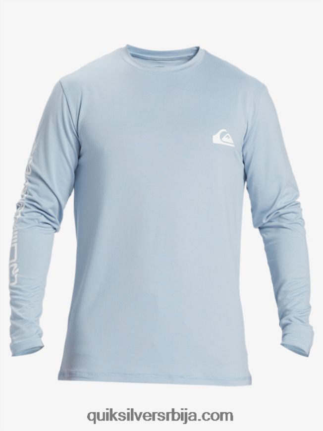 мушкарци Quiksilver омни сессион мајица дугих рукава упф 50 за сурфовање небеско плаветнило Z824VN404