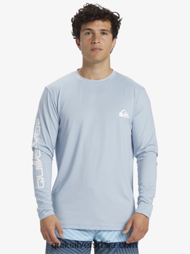 мушкарци Quiksilver омни сессион мајица дугих рукава упф 50 за сурфовање небеско плаветнило Z824VN404