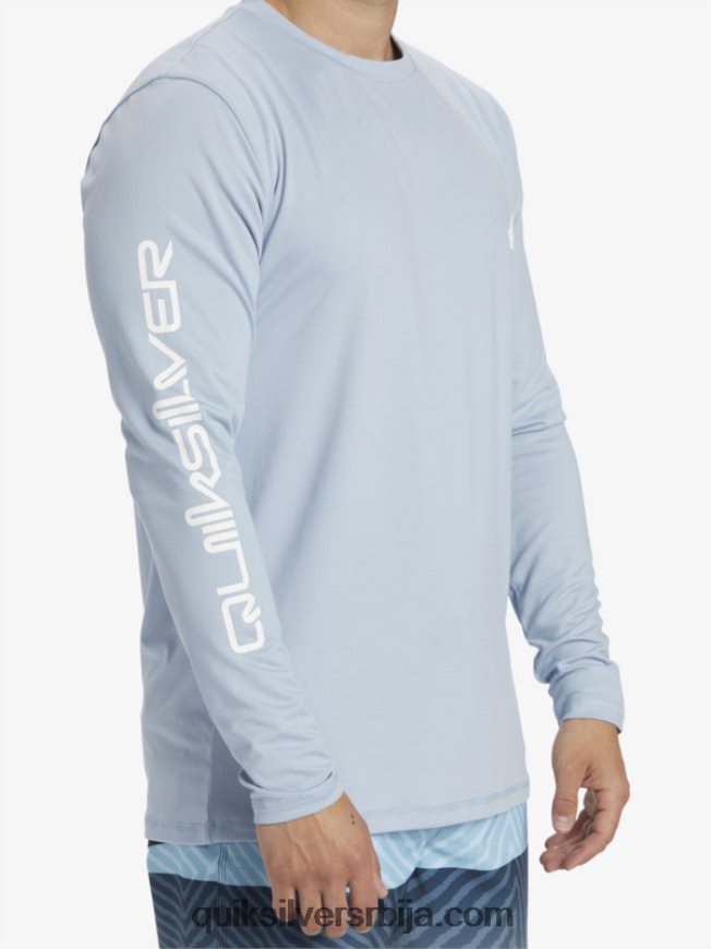 мушкарци Quiksilver омни сессион мајица дугих рукава упф 50 за сурфовање небеско плаветнило Z824VN404