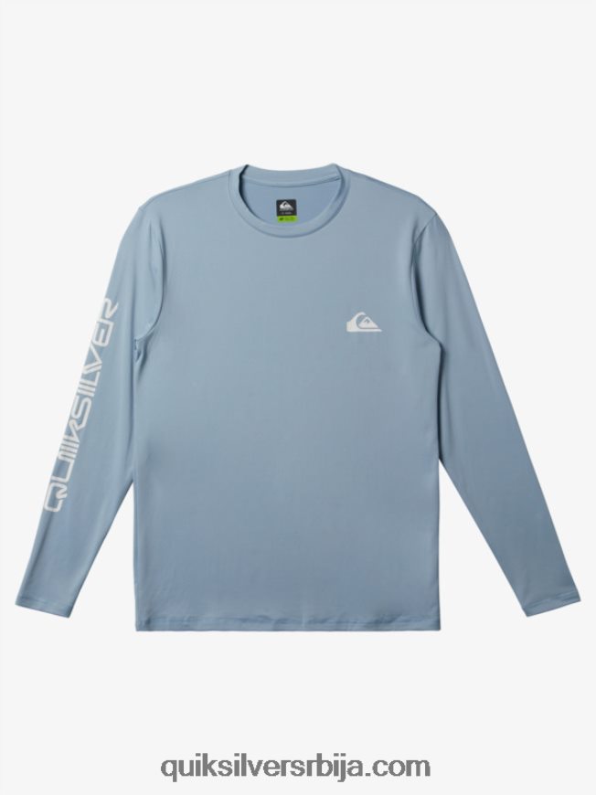 мушкарци Quiksilver омни сессион мајица дугих рукава упф 50 за сурфовање небеско плаветнило Z824VN404