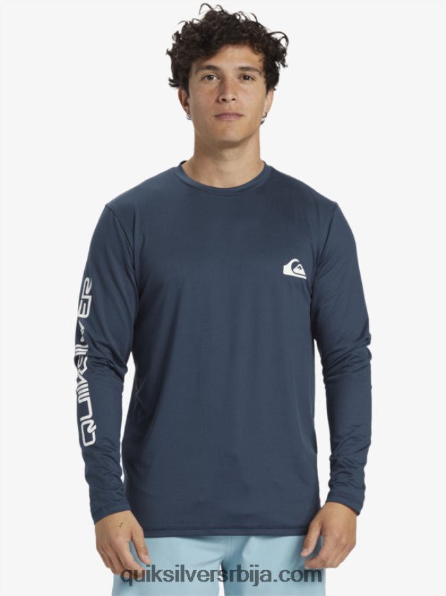 мушкарци Quiksilver омни сессион мајица дугих рукава упф 50 за сурфовање поноћна морнарица Z824VN405