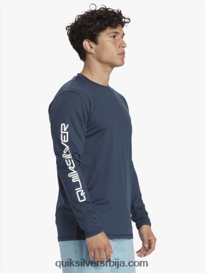 мушкарци Quiksilver омни сессион мајица дугих рукава упф 50 за сурфовање поноћна морнарица Z824VN405