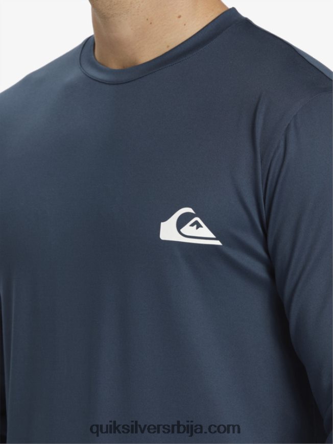 мушкарци Quiksilver омни сессион мајица дугих рукава упф 50 за сурфовање поноћна морнарица Z824VN405