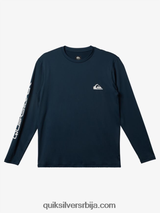 мушкарци Quiksilver омни сессион мајица дугих рукава упф 50 за сурфовање поноћна морнарица Z824VN405