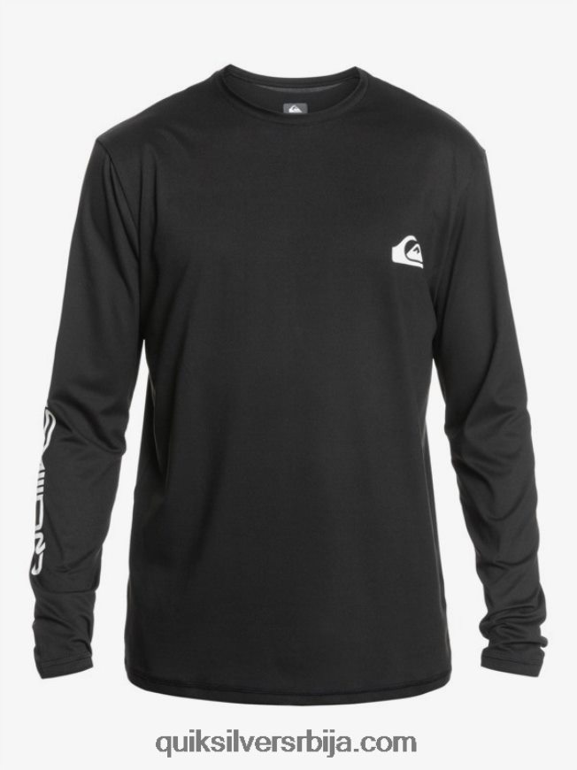 мушкарци Quiksilver омни сессион мајица дугих рукава упф 50 за сурфовање црн Z824VN406
