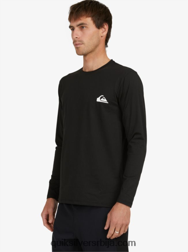 мушкарци Quiksilver омни сессион мајица дугих рукава упф 50 за сурфовање црн Z824VN406