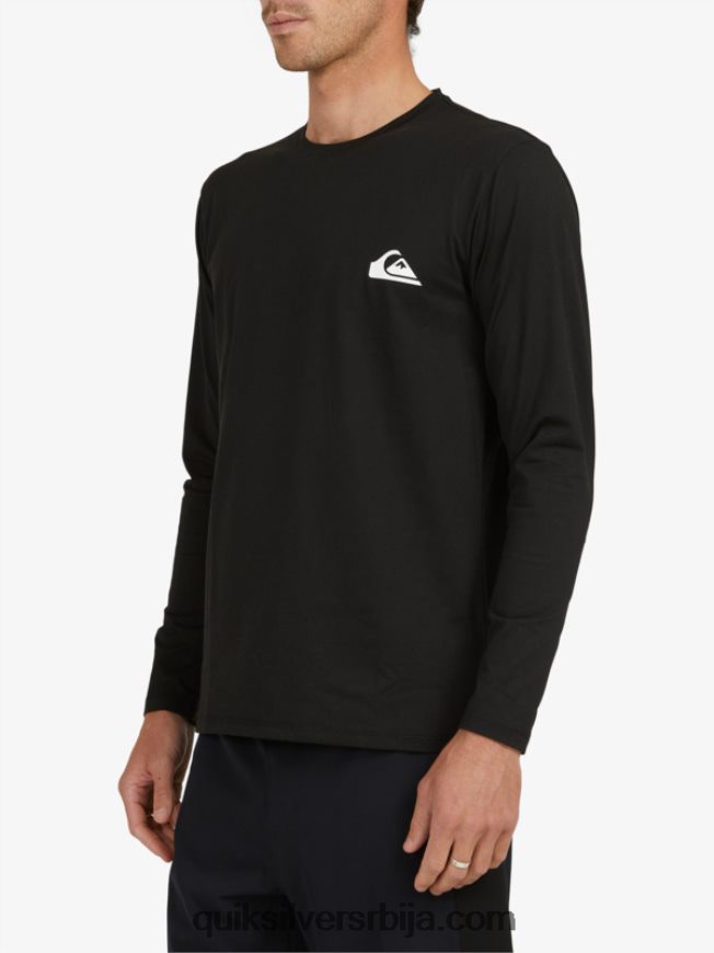мушкарци Quiksilver омни сессион мајица дугих рукава упф 50 за сурфовање црн Z824VN406