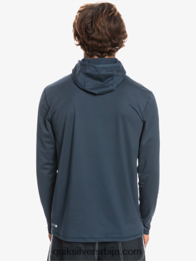 мушкарци Quiksilver херитаге упф 50 мајица дугих рукава за сурфовање поноћна морнарица хеатхер Z824VN417